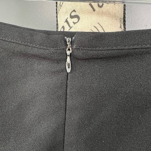 Vintage Catalyst black high waisted mini skirt with slit and zipper - Picture 6 of 6